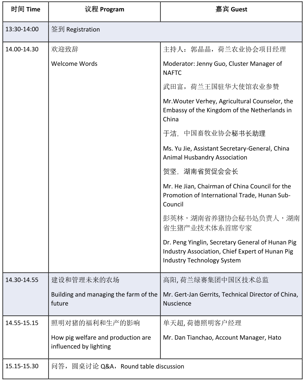 荷兰视角下“重塑中国养猪业的最佳实践”本周登陆长沙
