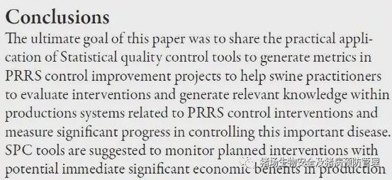 在蓝耳病防控过程中学会使用统计质量控制工具SPC